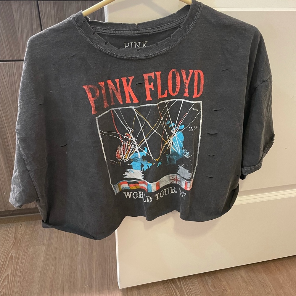Urban outfitters Pink Floyd oversized crop